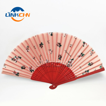 Personalized japanese printed bamboo folding hand fan